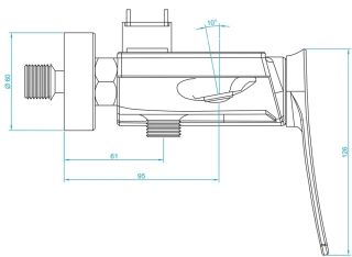 Душевая стойка RGW Shower Panels SP-33 хром 51140133-01